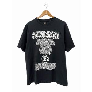 ステューシー STUSSY 00s ×Bulldog ブルドッグ Skates Wes Hampton World Tour Tee ロゴ プリント 半袖 Tシャツ L 黒 ブラック 260622 メ