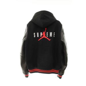 シュプリーム SUPREME NIKE JORDAN BRAND 15AW Hooded Varsity Jacket フードスタジャン パーカー 【ブランド古着ベクトル】231021☆AA★｜vectorpremium