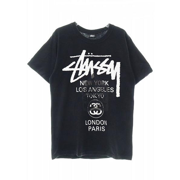 ステューシー STUSSY ×DOVER STREET MARKET  T-shirt BLACK ...