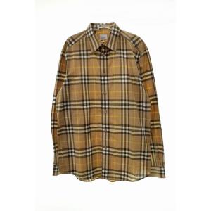 バーバリー BURBERRY 8055492 ベージュ コットン 長袖 シャツ L【ブランド古着ベクトル】231118☆AA★ メンズ