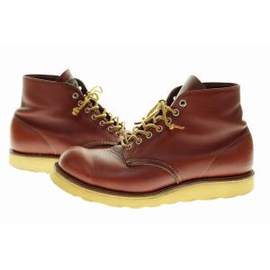 レッドウィング REDWING 8166 半円犬タグ プレーントゥ アイリッシュセッター レザー ブ...