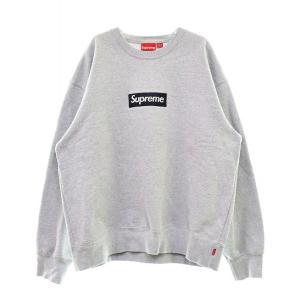 シュプリーム SUPREME 22AW BOX LOGO CREWNECK HEATHER GREY XL ボックス ロゴ クルーネック スウェット トレーナー ヘザー グレー240410｜vectorpremium