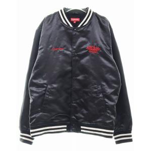 シュプリーム SUPREME 17SS RAP-A-LOT RECORDS SATIN CLUB JACKET BLACK XL ラップアロットレコード サテン クラブ ジャケット スタジャン2｜vectorpremium