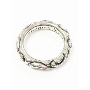 クロムハーツ CHROME HEARTS SCRL BAND スクロール バンド リング 19号 指...