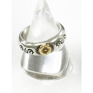 アリゾナフリーダム ARIZONA FREEDOM K18 SILVER RING 太陽神 唐草 指...