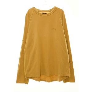 ステューシー STUSSY INSIDE OUT RAGLAN L/S T-SHIRTS XLサイズ インサイドアウト ラグラン 長袖 Tシャツ マスタード 【ブランド古着ベクト