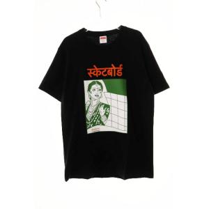 シュプリーム SUPREME 18AW BOMBAY TEE BLACK M ボンベイ 半袖 Ｔシャツ ブラック 黒 プリント 【ブランド古着ベクトル】☆AA★260310 メン