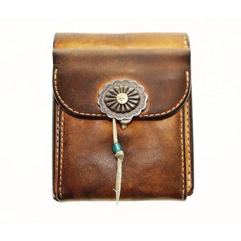 ゴローズ goro's 二つ折り 財布 K18 フラワー コンチョ 付き オールド モデル レザー ...