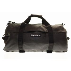 シュプリーム SUPREME 23AW LEATHER LARGE DUFFLE BAG BLACK...