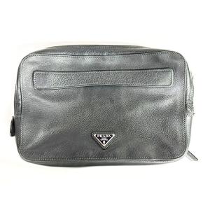 プラダ PRADA クラッチ セカンドバッグ VR0052 トライアングル ロゴ サフィアーノ レザ...