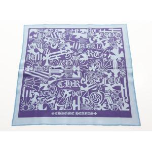 クロムハーツ CHROME HEARTS メガネクロス メガネ拭き レンズクリーナー ブルー 青 【ブランド古着ベクトル】▲ 260530 メンズ レディース