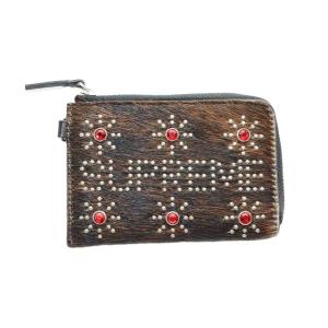 シュプリーム SUPREME × HTC 23SS STUDDED WALLET BROWN エイチ...