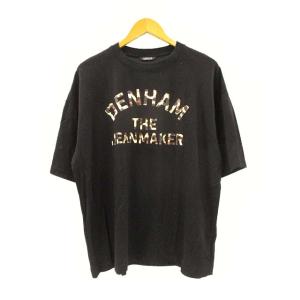 デンハム DENHAM 23SS レオパードプリントTシャツ 半袖 ブラック 黒 M メンズ