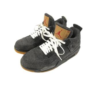 ナイキ NIKE AIR JORDAN 4 RETRO LEVIS NRG A02571-001 エアジョーダン 4 レトロ リーバイス 30cm ブラック スニーカー｜vectorpremium