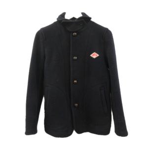 ダントン DANTON ウールモッサジャケット ショート丈 長袖 ネイビー 紺 34 XS 羽織 上着 アウター レディース