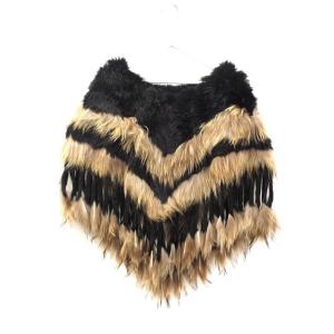 グレースコンチネンタル GRACE CONTINENTAL ファー ケープ ポンチョ 毛皮 フリンジ...