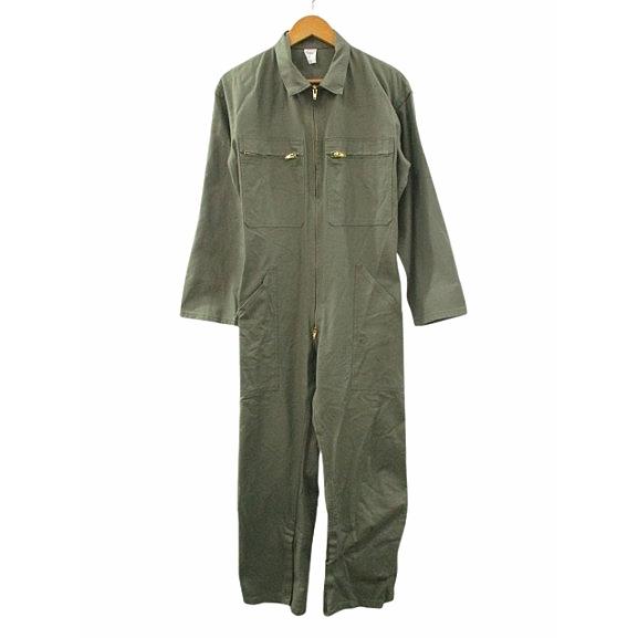 フランス軍 つなぎ メカニックカバーオール ユーロミリタリー オリーブ 92C メンズ