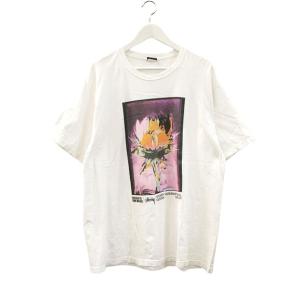ステューシー STUSSY YOUNG ORGANICS TEE 半袖 Tシャツ L ホワイト プリント カットソー トップス メンズ