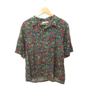 ニッチ niche. アロハ シャツ XL マルチカラー 花柄 半袖 レーヨン トップス メンズ