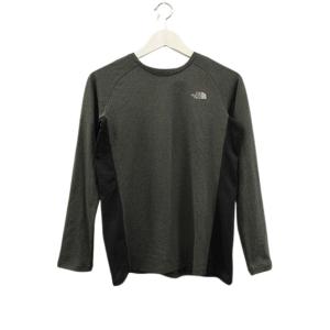 ザノースフェイス THE NORTH FACE ロングスリーブGTDメランジクルー Tシャツ M グレー トップス レディース
