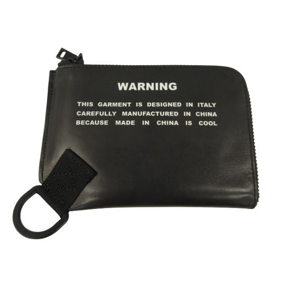 JNBY A PERSONAL NOTE 73 WARNING-print Leather Pouc...