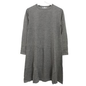 49アベニュー ジュンコシマダ 49AV. junko shimada ニット チュニック 38 グレー ワンピース 長袖 レディース