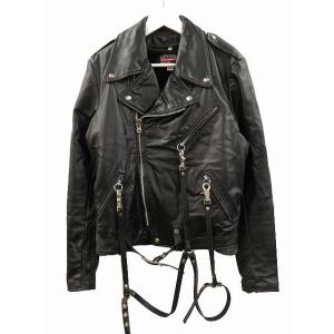 ブルックス BROOKS 80s レザー ダブル ライダースジャケット 38 USA製 ヴィンテージ...