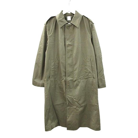 フランス軍 ステンカラーコート 08年 ユーロミリタリー オリーブ 84M メンズ