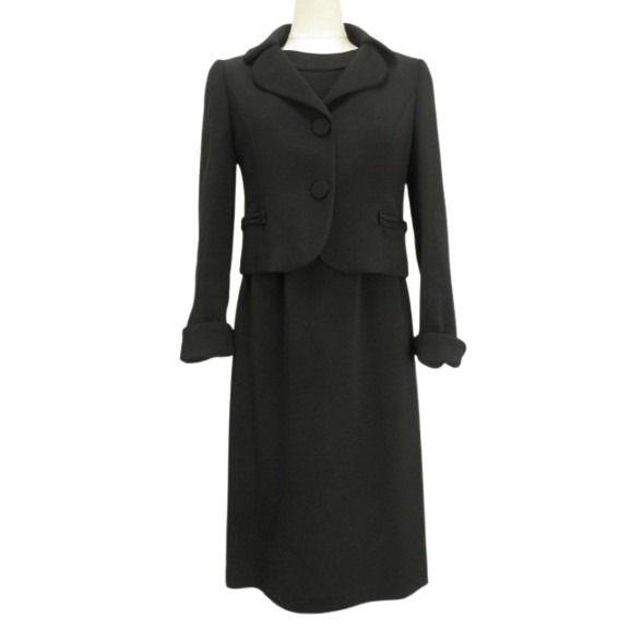 ランバン LANVIN ノワール NOIR ブラックフォーマル アンサンブル セットアップ ワンピー...