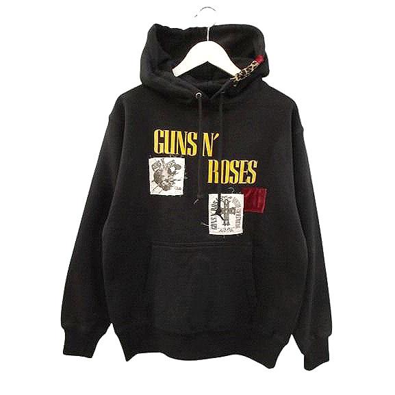 未使用品 グラム glamb 25AW GUNS N’ ROSES Patchwork Hoodie...
