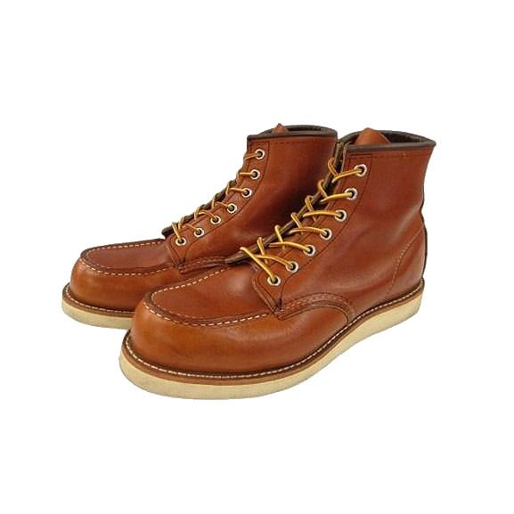 レッドウィング REDWING 875 6インチ クラシック モックトゥ ブーツ 8.5 E オロレ...