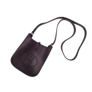 エルメス HERMES エブリン TPM レザン ダークパープル系 ショルダーバッグ ミニ レザー ...