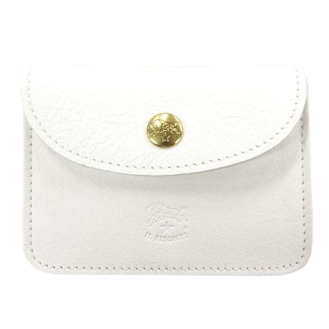 イルビゾンテ IL BISONTE カードケース ホワイト 白 レザー 牛革 名刺入れ 542123...