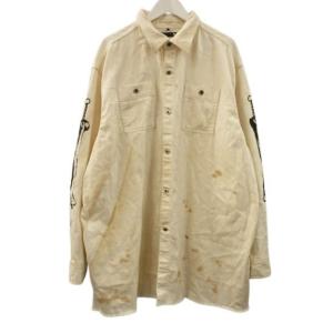 キディル KIDILL MINEDENIM OVERSIZED DENIM SHIRT 2023SS オーバーサイズ デニム シャツ ダメージ加工 コート 上着 メンズ