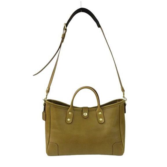 ヘルツ HERZ 横型2wayトートバッグ T-146 レザー ショルダーバッグ オリーブ系 本革 ...