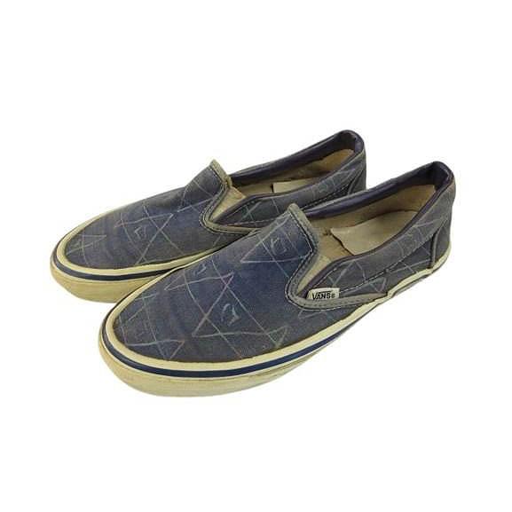 バンズ VANS 80s 90s スリッポン 革張り USA製 スニーカー キャンバス ヴィンテージ...