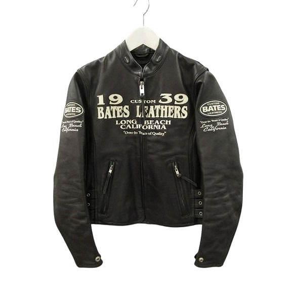 ベイツ BATES レザー ライダースジャケット バイクウェア ライディングジャケット ブラック 9...
