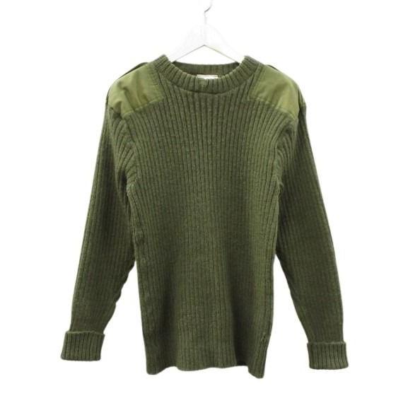 ヴィンテージ VINTAGE イギリス軍 コマンドセーター ユーロミリタリー オリーブ 106cm ...