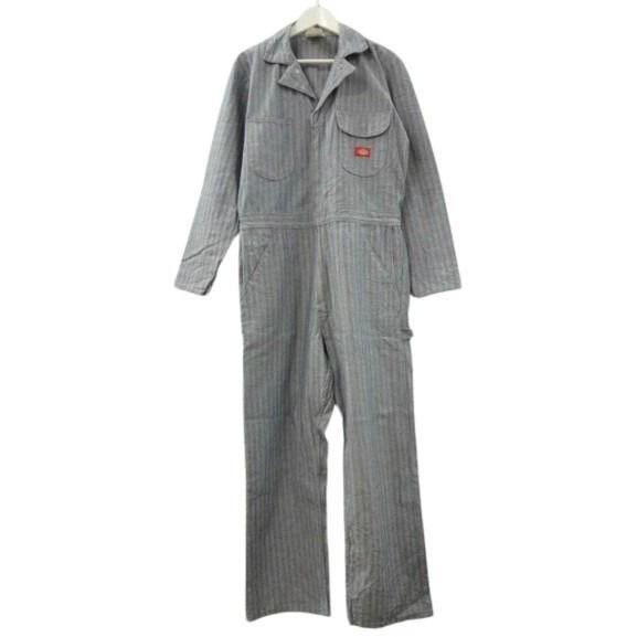 ディッキーズ Dickies オールインワン つなぎ HBT ヘリンボーン ブルー メンズ