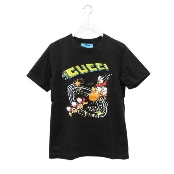 グッチ GUCCI ディズニー Disney ドナルドダック Tシャツ M ブラック 黒 トップス ...