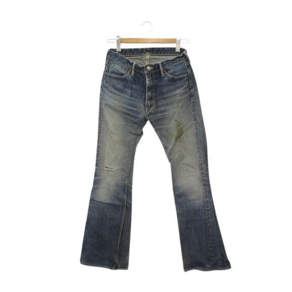 ザ フラットヘッド THE FLAT HEAD デニムパンツ W32 ジーンズ ブーツカット ダメー...