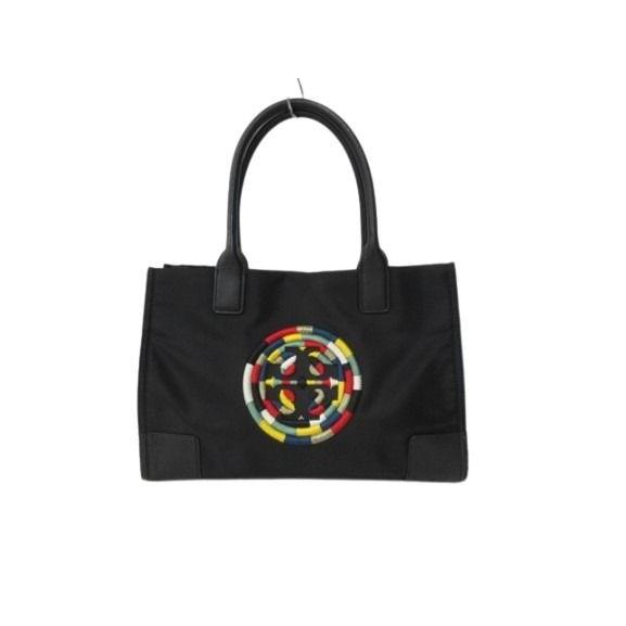 トリーバーチ TORY BURCH トートバッグ ハンドバッグ 刺繍 ブラック 黒 BAG カバン ...