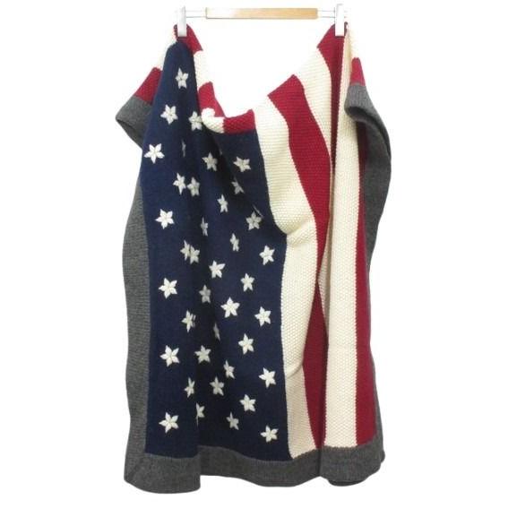 ラルフローレン RALPH LAUREN ブランケット ウール ニット 星条旗 毛布 その他