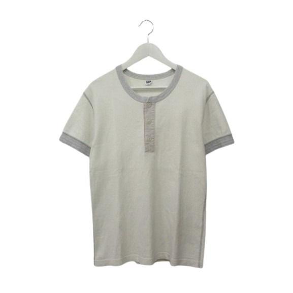 フェローズ PHERROWS PHERROW'S リンガー ヘンリーネック Tシャツ LG 半袖 カ...