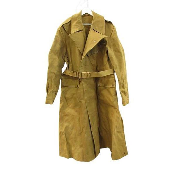 ヴィンテージ VINTAGE 40s イギリス軍 実物 ディスパッチ モーターサイクルコート 12 ...