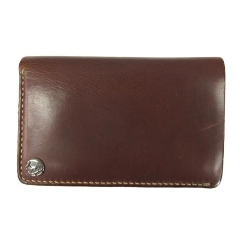 モト MOTO HAND-DYED MIDDLE WALLET 手染めミドルウォレット 2つ折り 財...