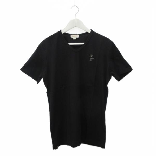 ディーゼル DIESEL Vネック Tシャツ L 半袖 カットソー ブラック 黒 トップス メンズ