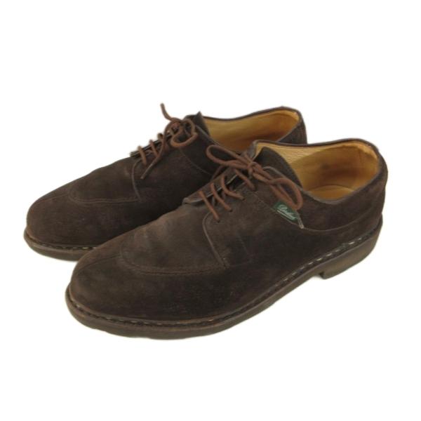 パラブーツ Paraboot アヴィニョン AVIGNON スエード シューズ 7.5 ダークブラウ...