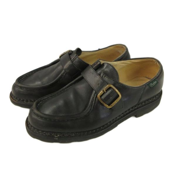 パラブーツ Paraboot ミカエル ブリッド MICHAEL BRIDE シューズ 42 ブラッ...
