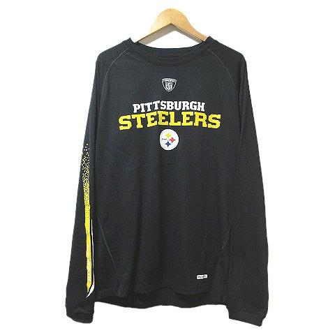 リーボック Reebok STEELERS NFL Tシャツ 長袖 ラグビー ウエア スポーツウエア...